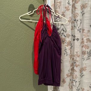 Two VS halter bra top shirts - for sale together XS
